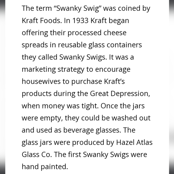 1950s Swanky Swig Juice Glasses, collectible / vintage/ antique, Bustling Betsy - Picture 5 of 16